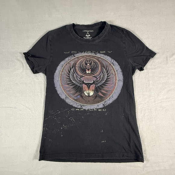 Journey Tops - Journey Band Concert Rock Music Captured Album Art Tee T Shirt Elevenparis Small